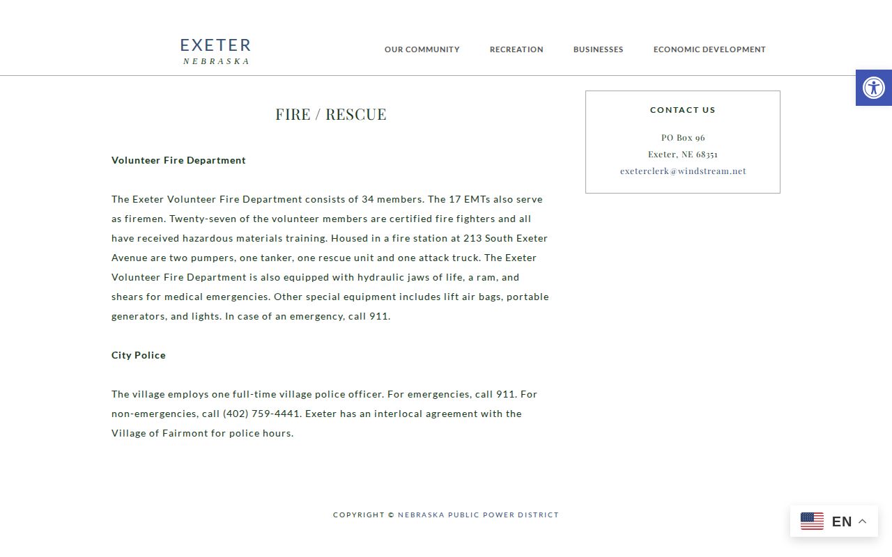 Exeter police-service source for village arrest-record routing